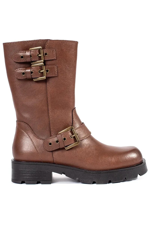 Rudos spalvos odiniai moteriški batai...