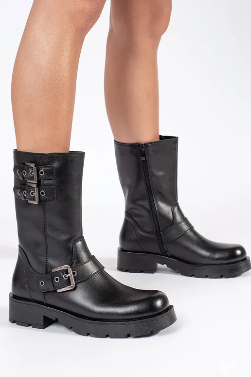 Juodos spalvos odinai moteriški batai...