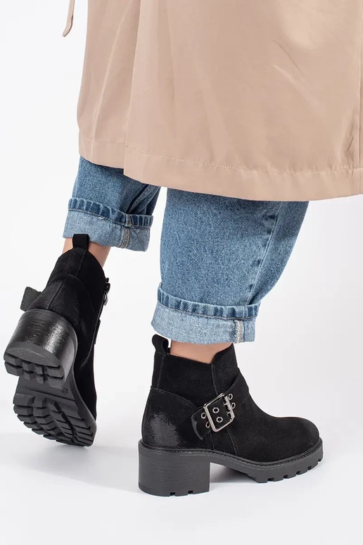 Juodos spalvos moteriški batai su...