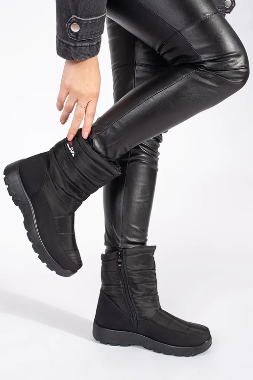 Juodos spalvos moteriški sniego batai