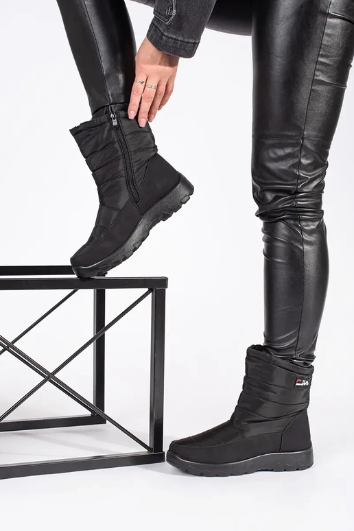 Juodos spalvos moteriški sniego batai