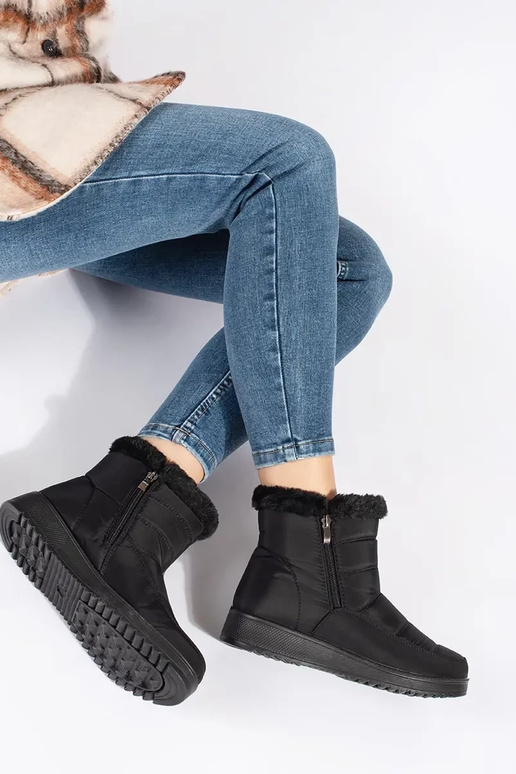 Juodos spalvos moteriški sniego batai