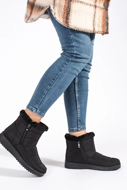 Juodos spalvos moteriški sniego batai