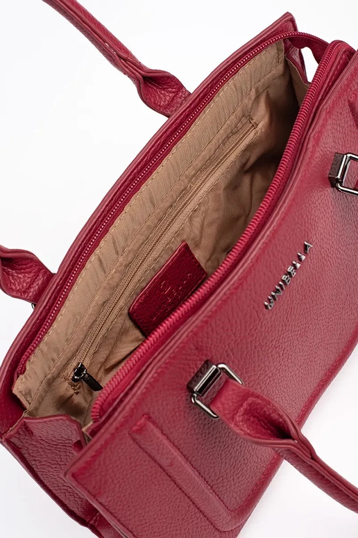 Raudona klasikinė elegantiška rankinė