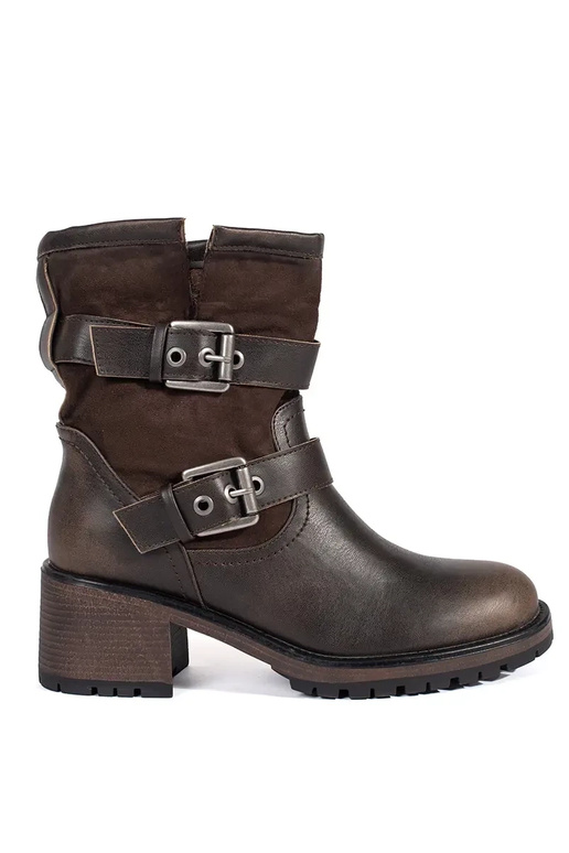 Rudos spalvos moteriški batai su...