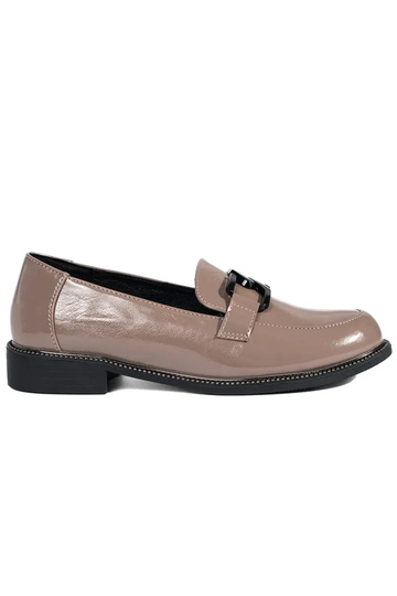 Smėlio spalvos mokasinai su...