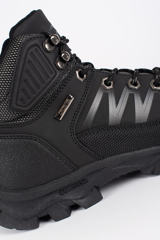 Juodos spalvos vyriški žygio batai