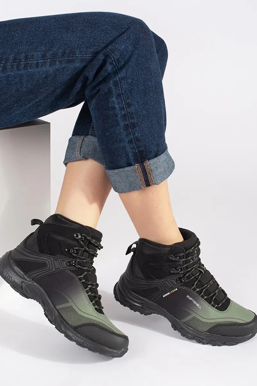 Juodos ir žalios spalvos Trekingo batai