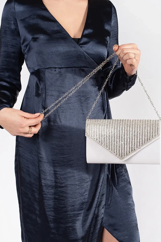 Sidabro spalvos maža rankinė