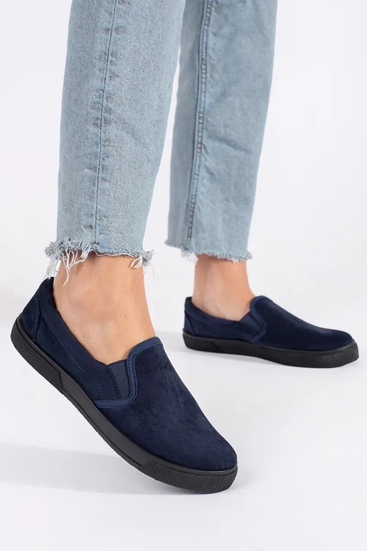 Mėlynos spalvos batai slip-on