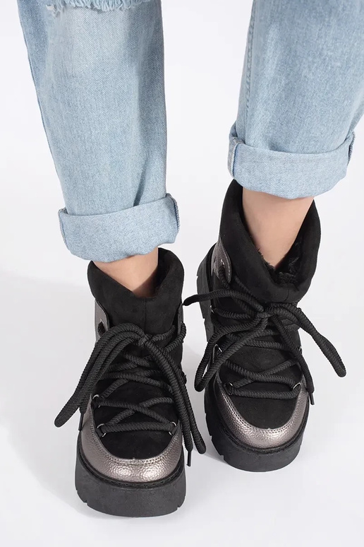 Juodos ir sidabro spalvos moteriški...