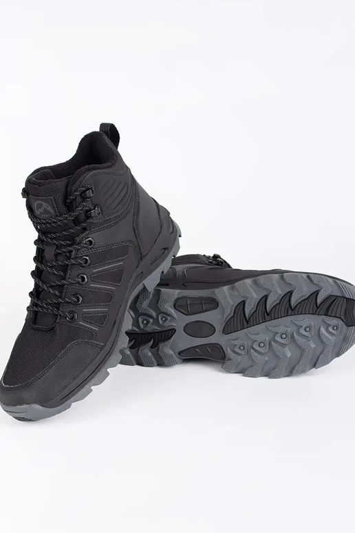 Juodi aukšti žygio batai vyrams