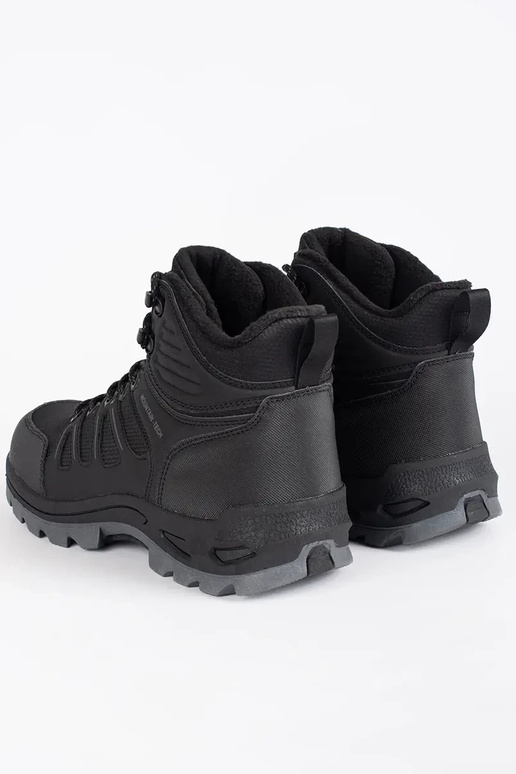 Juodi aukšti žygio batai vyrams