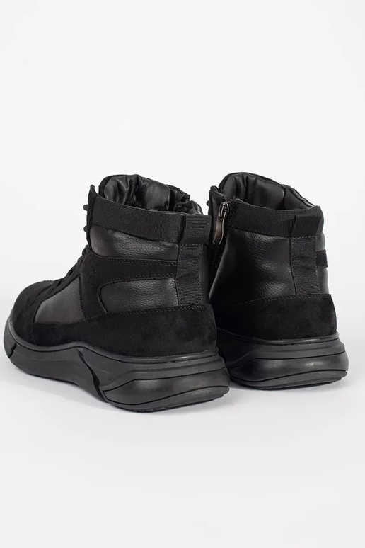 Aukšti vyriški šilti zomšiniai batai