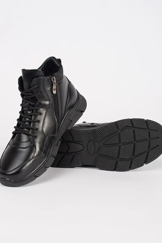 Aukšti vyrų šilti batai iš dirbtinės...