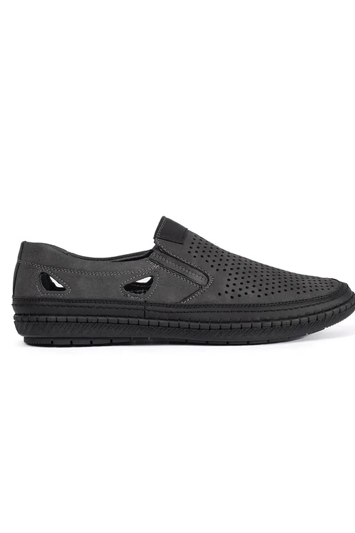 Pilkos spalvos vyrų ažūriniai batai Pilkos spalvos vyrų ažūriniai batai