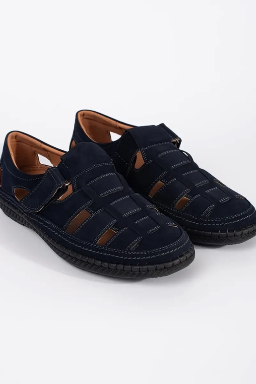 Mėlynos spalvos vyrų basutės