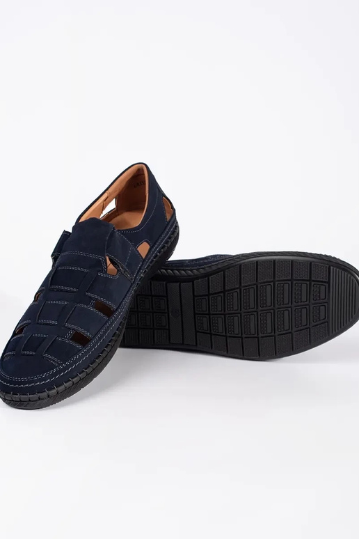 Mėlynos spalvos vyrų basutės