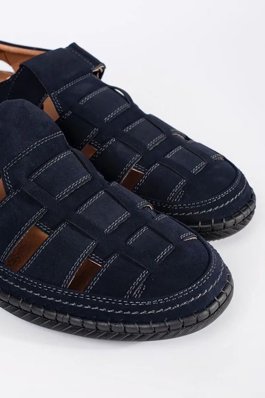 Mėlynos spalvos vyrų basutės