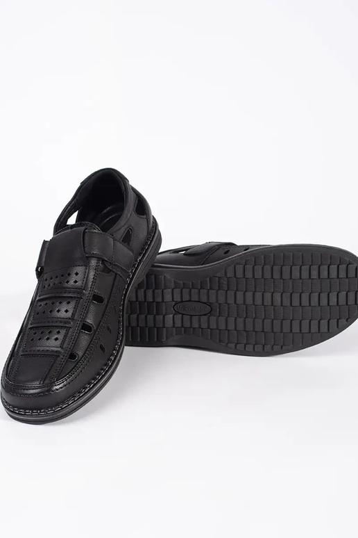 Juodos spalvos vyrų pusbačiai su...