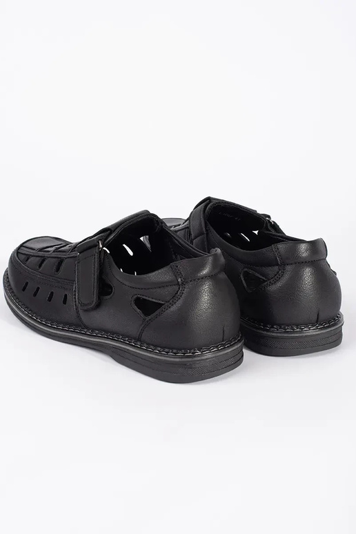 Juodos spalvos vyrų pusbačiai su...