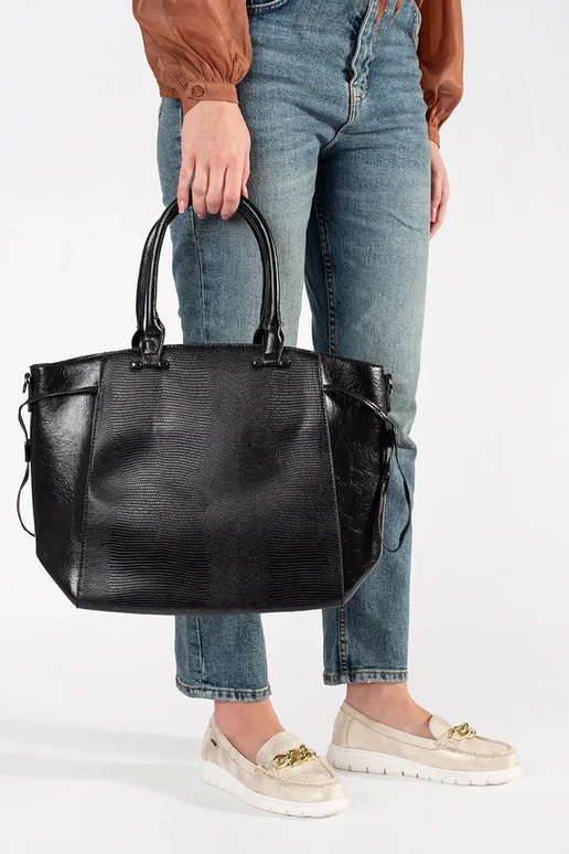 Juoda didelė rankinė su papildomu...