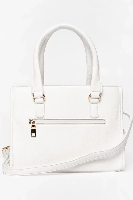 Balta rankinė su užtrauktuku Balta rankinė su užtrauktuku