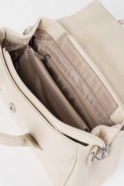 Pilka moteriška rankinė su dirželiais