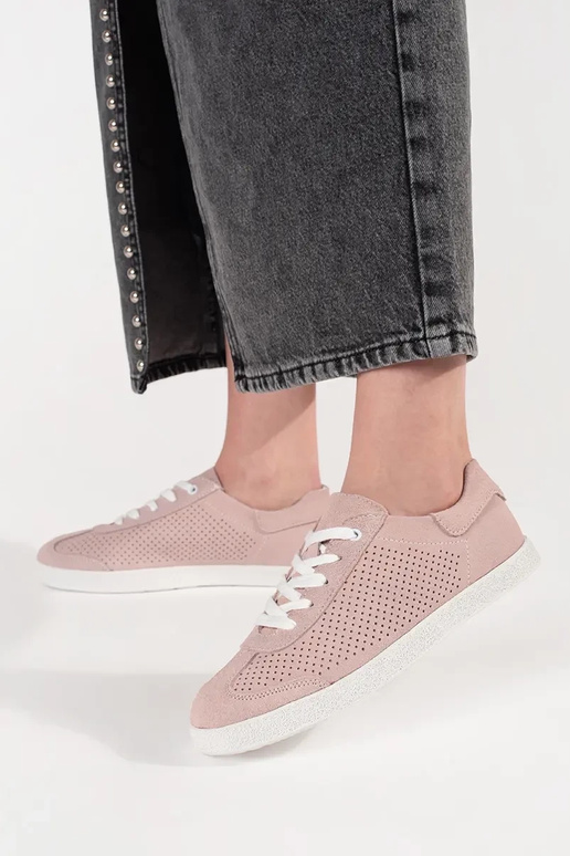 Šviesiai rožiniai ažūriniai batai iš...