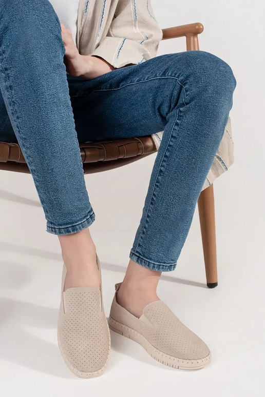 Smėlio mokasinai šviesūs Smėlio mokasinai šviesūs