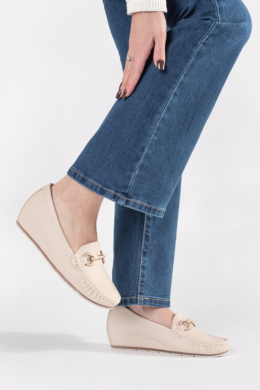 Smėlio spalvos mokasinai Smėlio spalvos mokasinai