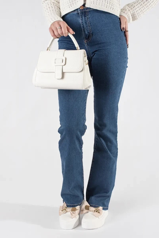 Balta mažai rankinė su auksiniais...