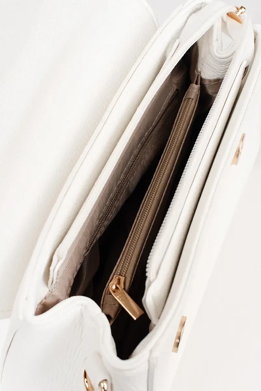 Balta mažai rankinė su auksiniais...