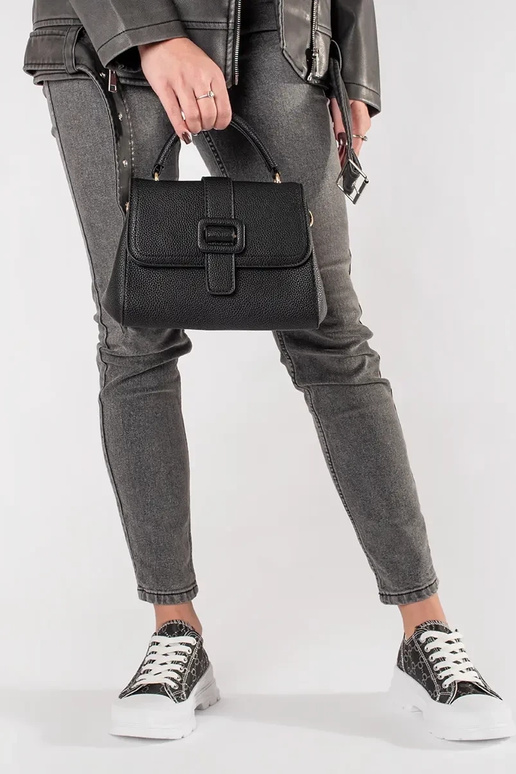 Juoda mažai rankinė su auksiniais...