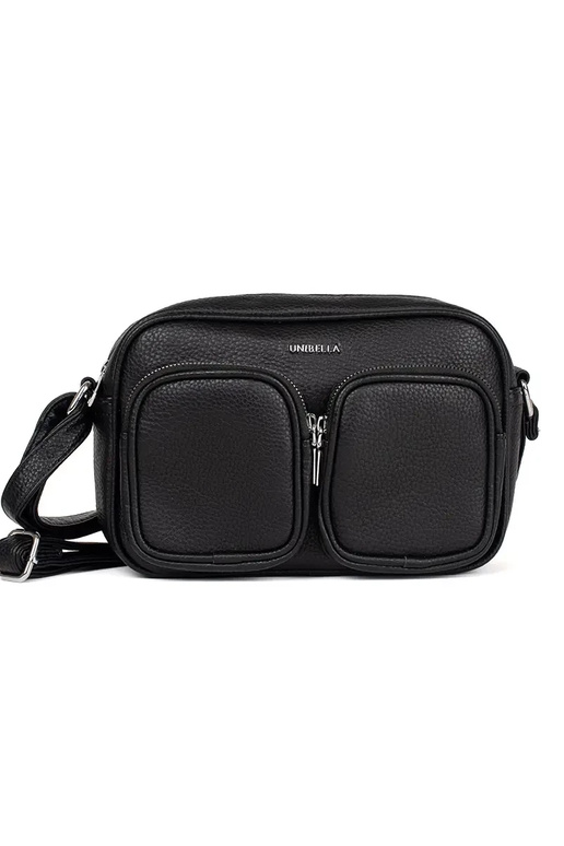 Juoda mažai rankinė su kišenėmis