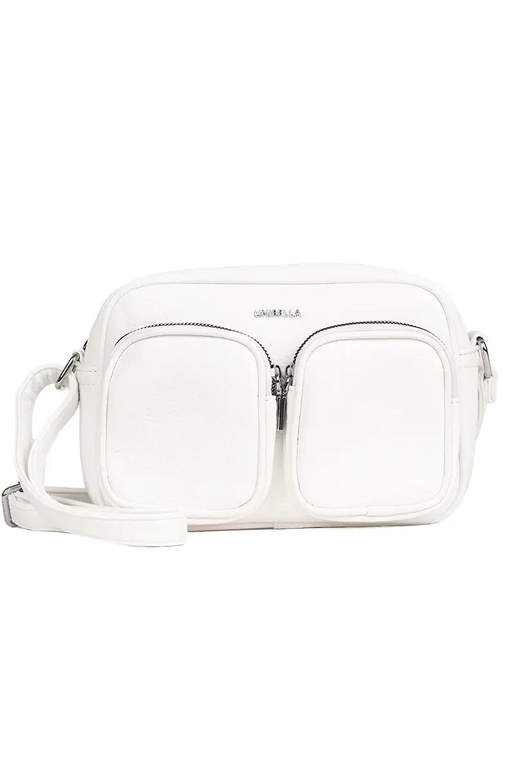 Balta mažai rankinė su kišenėmis