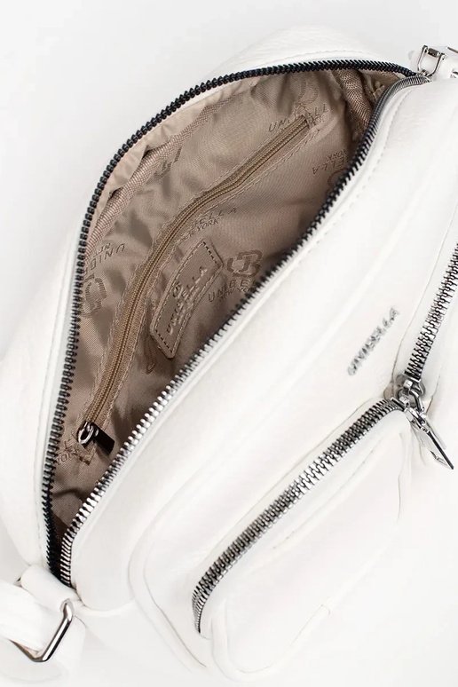 Balta mažai rankinė su kišenėmis