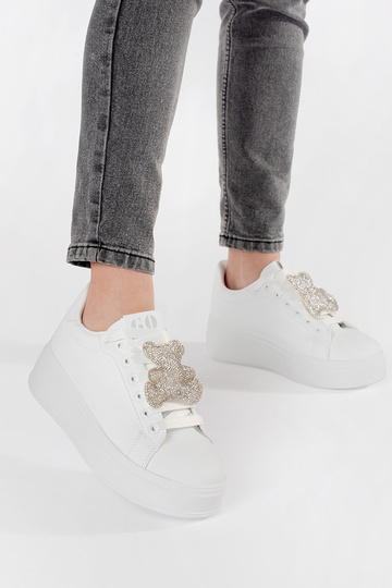 Baltos spalvos Sneakers... 2
