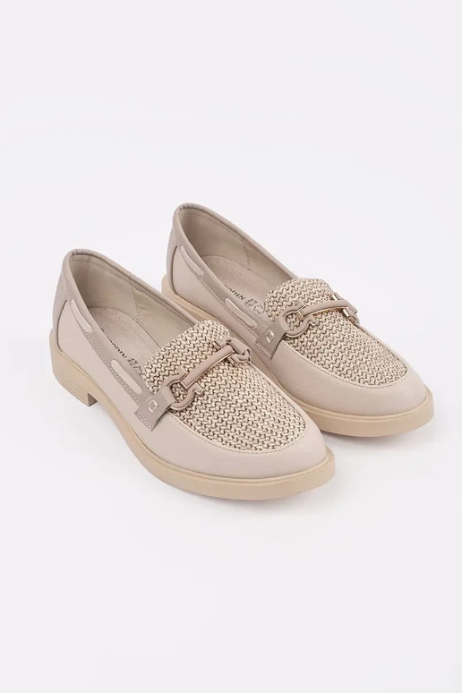 dramblio kaulo spalvos mokasinai su... dramblio kaulo spalvos mokasinai su...