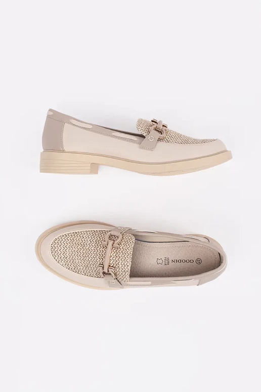 dramblio kaulo spalvos mokasinai su... dramblio kaulo spalvos mokasinai su...