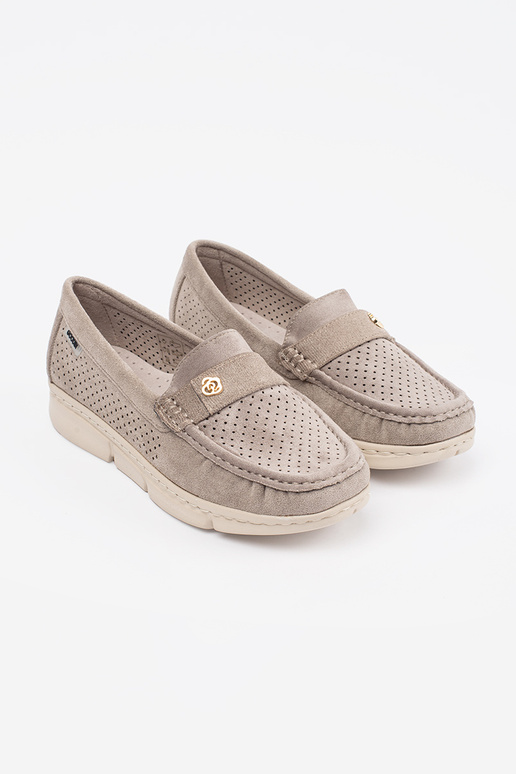 Smėlio spalvos mokasinai