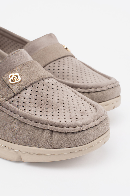 Smėlio spalvos mokasinai