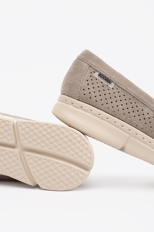 Smėlio spalvos mokasinai