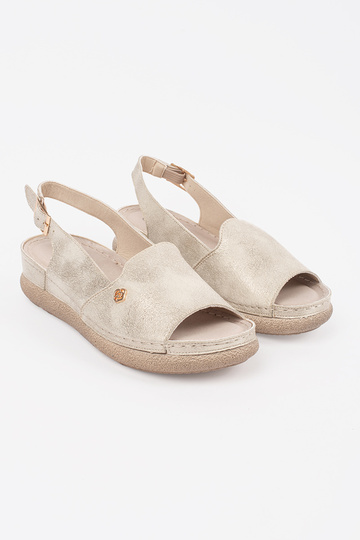 Aukso spalvos sandalai su... 2