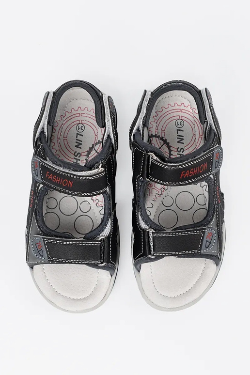 Juodos spalvos berniukų sandalai