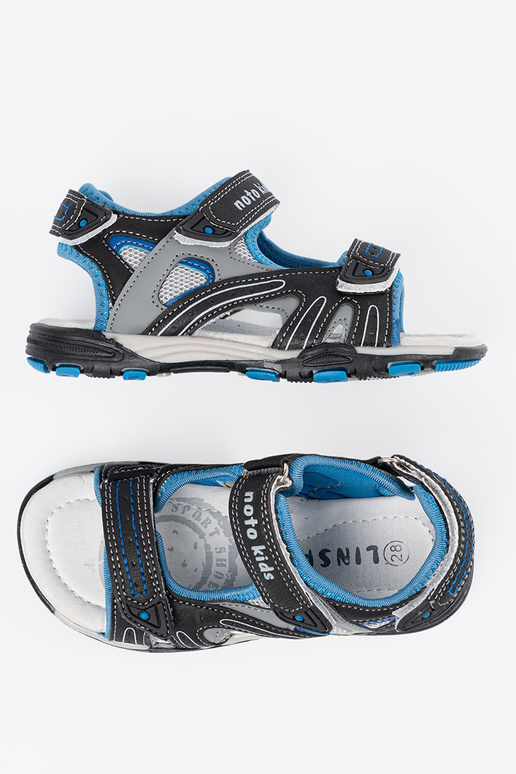 Juodos spalvos berniukų sandalai