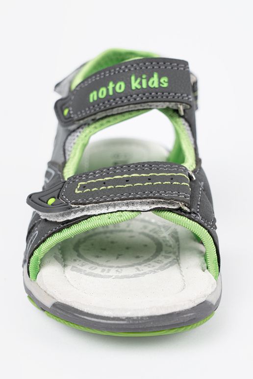 Pilkos spalvos berniukų sandalai