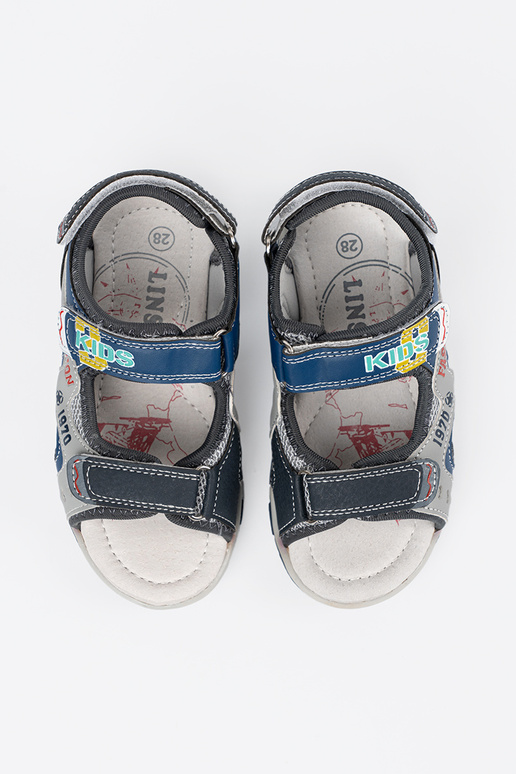 Mėlynos spalvos berniukų sandalai
