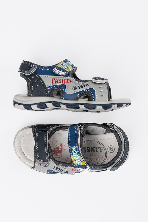 Mėlynos spalvos berniukų sandalai