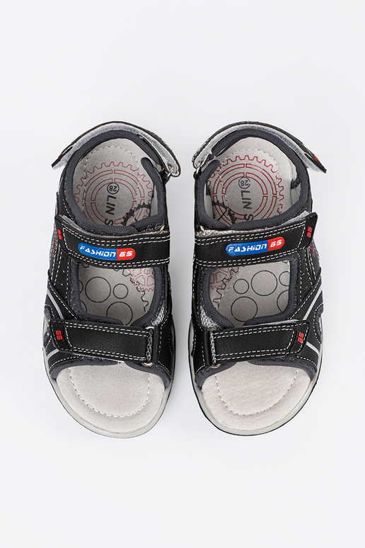 Juodos spalvos berniukų sandalai